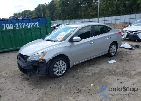 2015 Nissan Sentra S z USA, uszkodzony, nr VIN 3N1AB7AP4FY287685